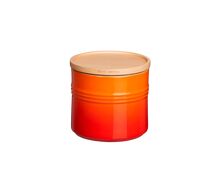 Le Creuset aardewerken voorraadpot L - 1.1 liter - oranjerood