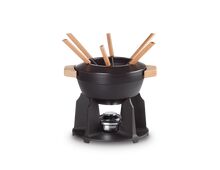Le Creuset gietijzeren fondueset Deluxe - 2 liter - mat zwart