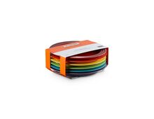 Le Creuset aardewerken ontbijtborden set  - 22 cm - regenboog