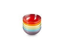 Le Creuset aardewerken ontbijtschaaltjes set  - 16 cm - regenboog