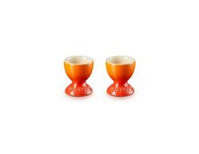 Le Creuset aardewerken eierdopje set van 2 - oranjerood
