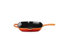 Le Creuset vierkante gietijzeren Grillit® - 26 cm - oranjerood