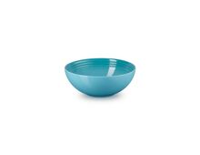 Le Creuset aardewerken serveerbowl - 24 cm - caribbean blue