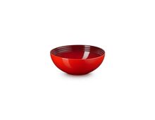 Le Creuset aardewerken serveerbowl - 24 cm - kersenrood