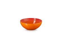 Le Creuset aardewerken serveerbowl - 24 cm - oranjerood