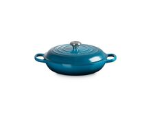 Le Creuset gietijzeren campagnard 30 cm / 3.5 liter - deep teal