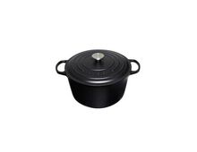 Le Creuset hoge gietijzeren ronde braadpan - 24 cm / 5.0 liter - ebbenzwart