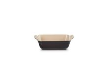 Le Creuset aardewerken rechthoekige ovenschaal - 19 cm / 1.1 liter - ebbenzwart