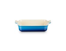 Le Creuset aardewerken rechthoekige ovenschaal - 32 cm / 3.8 liter - azure