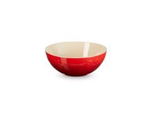 Le Creuset aardewerken serveerbowl Holly - 25 cm - kersenrood