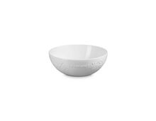 Le Creuset aardewerken serveerbowl Holly - 25 cm - wit