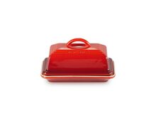 Le Creuset aardewerken botervloot - kersenrood
