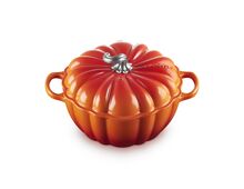 Le Creuset gietijzeren pompoen braad- stoofpan 24cm - oranjerood