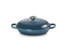 Le Creuset gietijzeren campagnard 26 cm / 2.2 liter - deep teal