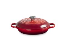 Le Creuset gietijzeren campagnard 26 cm / 2.2 liter - kersenrood