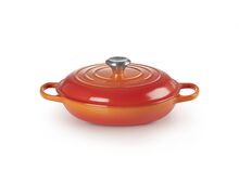 Le Creuset gietijzeren campagnard 26 cm / 2.2 liter - oranjerood