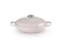 Le Creuset gietijzeren campagnard 26 cm / 2.2 liter - shell pink
