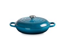 Le Creuset gietijzeren campagnard 28 cm / 2.8 liter - deep teal