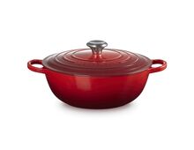 Le Creuset gietijzeren marmite - 28 cm / 4.9 liter - kersenrood
