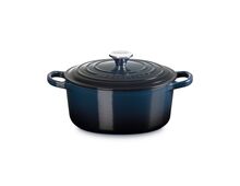 Le Creuset gietijzeren ronde braadpan 22 cm / 3.3 liter - nuit