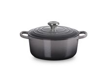 Le Creuset gietijzeren ronde braadpan 24 cm / 4.2 liter - flint