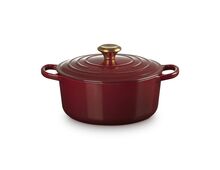 Le Creuset gietijzeren ronde braadpan 24 cm / 4.2 liter - garnet