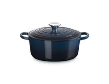 Le Creuset gietijzeren ronde braadpan 24 cm / 4.2 liter - nuit
