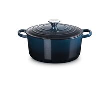 Le Creuset gietijzeren ronde braadpan 26 cm / 5.3 liter - nuit