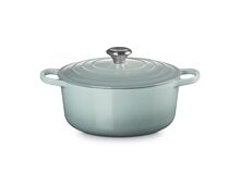 Le Creuset gietijzeren ronde braadpan 26 cm / 5.3liter - sea salt