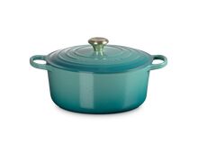 Le Creuset gietijzeren ronde braadpan 28 cm / 6.7 liter - bleu rivièra