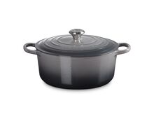Le Creuset gietijzeren ronde braadpan 28 cm / 6.7 liter - flint