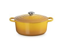 Le Creuset gietijzeren ronde braadpan 28 cm / 6.7 liter - nectar