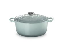 Le Creuset gietijzeren ronde braadpan 28 cm / 6.7 liter - sea salt