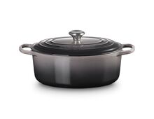 Le Creuset gietijzeren ovale braadpan - 31 cm / 6.3 liter - flint