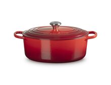 Le Creuset gietijzeren ovale braadpan 31 cm / 6.3 liter - kersenrood