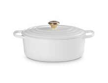 Le Creuset gietijzeren ovale braadpan - 31 cm / 6.3 liter - wit