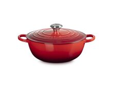 Le Creuset gietijzeren marmite - 26 cm / 4.1 liter - kersenrood
