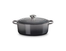 Le Creuset gietijzeren ovale braadpan - 27 cm / 4.1 liter - flint