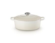 Le Creuset gietijzeren ovale braadpan - 27 cm / 4.1 liter - meringue