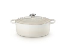 Le Creuset gietijzeren ovale braadpan - 29 cm / 4.7 liter - meringue