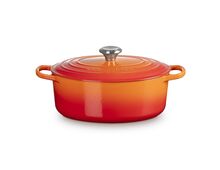 Le Creuset gietijzeren ovale braadpan - 29 cm / 4.7 liter - oranjerood
