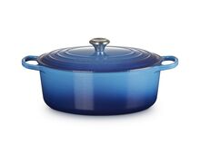 Le Creuset gietijzeren ovale braadpan 33 cm / 7.5 liter - azure