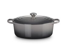 Le Creuset gietijzeren ovale braadpan - 33 cm / 7.5 liter - flint