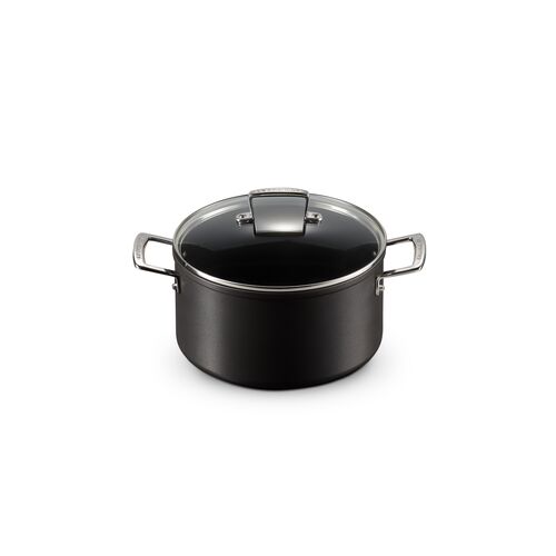 Le Creuset kookpan met glazen deksel en anti-aanbaklaag - 24 cm / 6.0 liter