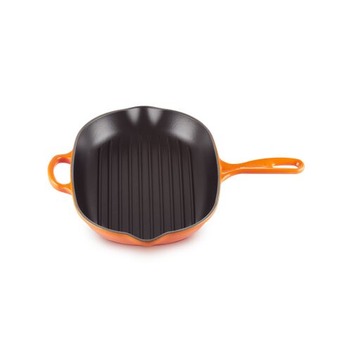 Le Creuset gietijzeren ovale grillpan - 32 cm - oranjerood