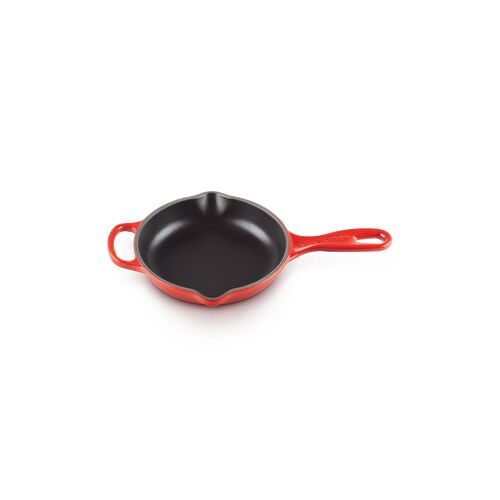 Le Creuset ronde gietijzeren skillet - 16 cm - kersenrood