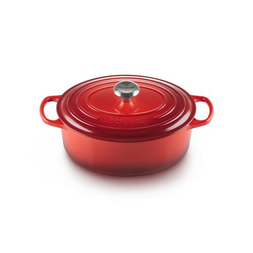 Le Creuset gietijzeren ovale braadpan 35 cm / 8.9 liter - kersenrood