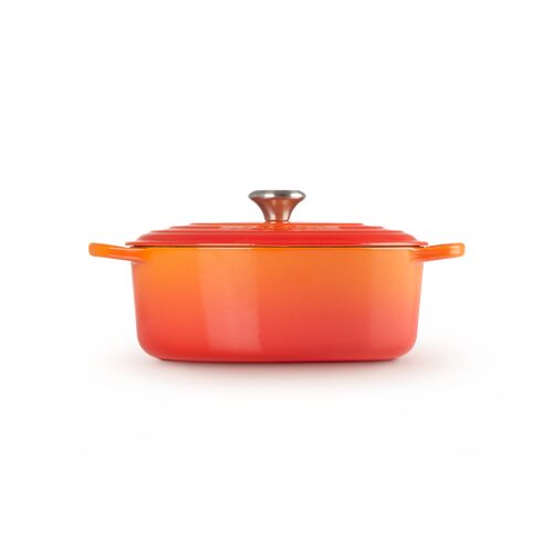 Le Creuset gietijzeren ovale braadpan 35 cm / 8.9 liter - oranjerood