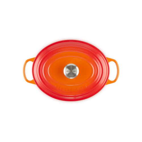 Le Creuset gietijzeren ovale braadpan 33 cm / 7.5 liter - oranjerood