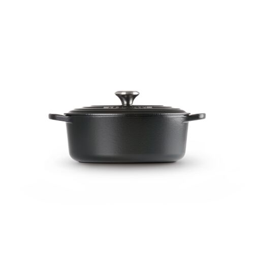 Le Creuset gietijzeren ovale braadpan 35 cm / 8.9 liter - mat zwart